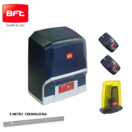 Kit automatizare poarta culisanta max.1000kg, BFT ARES ULTRA BT A1000 cu 4 cremaliere
